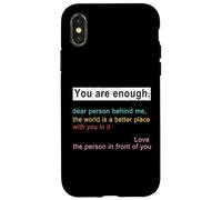 Chère Personne, derrière Moi, Le Monde est Un Meilleur Endroit où tu ES suffisant Coque pour iPhone X/XS