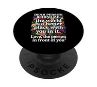Chère Personne derrière Moi Message Positif Gentillesse Inspiration PopSockets PopGrip Adhésif