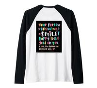 Chère Personne derrière Moi, Sourire, Joyeuse et légère Manche Raglan