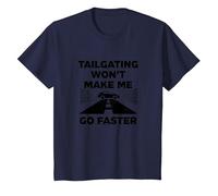 Chère Personne derrière Moi: Tailgating Won't Make Me Go Faster T-Shirt, Enfant, Bleu Marine, 12 Ans