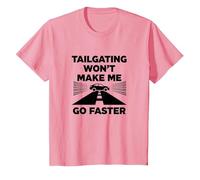 Chère Personne derrière Moi: Tailgating Won't Make Me Go Faster T-Shirt, Enfant, Rose, 3 Ans