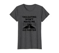 Chère Personne derrière Moi: Tailgating Won't Make Me Go Faster T-Shirt, Femme, Chiné Foncé, XS