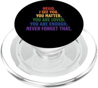 Chère Personne derrière Moi, Vous comptez Citation Positive Soyez Gentil Amour PopSockets PopGrip pour MagSafe