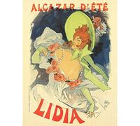 Cheret Lily De Lidia Artiste Alcazar D'ete Advert Large XL Wall Art Canvas Print Artiste La publicit mur