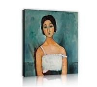 CHERHERART La peinture sur toile Christina imprime minimaliste femme portrait toile art mural image pour la maison salle à manger salon chambre à coucher 80x100cm
