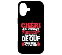 Chéri J'Ai Essayé De Te Trouver Cadeau Saint Valentin Amour Coque pour iPhone 17