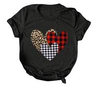 Chéri Saint Valentin Amour Couple T-Shirt Saint-Valentin Mignon Homme Femme Cadeau Joyeuse Tee Shirt Assorti Partenaire Tshirt et Drole T-Shirts Matching en Forme de Cœur Romantique