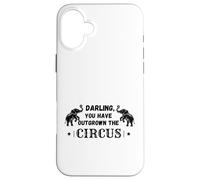 Chéri, tu ES devenu trop Grand pour Le Clown drôle d'éléphant de Cirque Coque pour iPhone 16 Plus