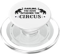 Chéri, tu ES devenu trop Grand pour Le Clown drôle d'éléphant de Cirque PopSockets PopGrip pour MagSafe