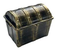 Chérie de trésor de pirate en plastique 5.3 Boîte vintage pour la fête d'Halloween et les prix