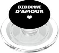 Chérie Petit Nom Bichette biche Amour Fille surnom Bibiche PopSockets PopGrip pour MagSafe