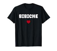 Chérie Petit Nom Bichette biche Amour Fille surnom Bibiche T-Shirt
