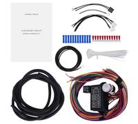 Cheriezing Faisceau de câblage universel 14 circuits extra longs 14 fusibles 12 V pour Chevrolet Mopar Ford Hotrod