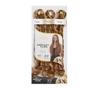 CHERISH Lot de 3 extensions de cheveux synthétiques bouclés bouclés - 3 x Spirales françaises Curl 22 (couleur vanille)