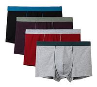 CHERISH Lot de 4 boxers pour homme, grande taille jusqu'à 136 kg, sans étiquette, multicolore, 9X-Large