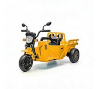CherishCradle Avec véhicule électrique pour enfant WH503 - Tracteur 3 en 1, stable et sûr, double mode de conduite, fonctionnement multifonctionnel, accessoires pratiques et puissants, jaune