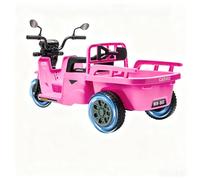 CherishCradle Avec véhicule électrique pour enfant WH503 - Tracteur 3 en 1, stable et sûr, double mode de conduite, fonctionnement multifonctionnel, accessoires pratiques et puissants, rose