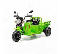 CherishCradle Avec véhicule électrique pour enfant WH503 - Tracteur 3 en 1, stable et sûr, double mode de conduite, fonctionnement multifonctionnel, accessoires pratiques et puissants, vert herbe