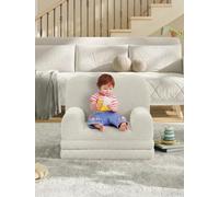 CherishCradle Canapé pour Enfants 2-en-1 Transformable, Fauteuil ou Lit Pliant en Ddoux Tissu Sherpa, pour Chambre d’Enfant, Aaire de Jeux, Cadeau d’Anniversaire