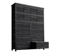 CherishCradle Commode, Commode avec 16 tiroirs en Tissu, Buffet avec Tiroirs en Tissu, Armoire à Tiroirs pour Cuisine, Bureau, Couloir, Salon, Couloir, Chambre d'enfant