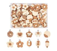 Cheriswelry 60 pièces résine crème glacée beignet pendant fleur arche