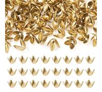 Cheriswelry Embouts en filigrane en forme de fleur de style tibétain pour la fabrication de bijoux et boucles d'oreilles