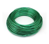 Cheriswelry Fil d'aluminium vert de calibre 18 (1 mm) 200 m de fil pliable en métal pour la fabrication de bijoux, l'artisanat et l'arrangement floral.