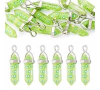 Cheriswelry Lot de 12 breloques en résine pour la fabrication de bijoux, pendentifs en forme de balle, kiwi, charmantes décorations à suspendre - 40 x 13,5 x 10 mm