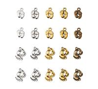 Cheriswelry Lot de 150 breloques en alliage tibétain en forme de pieds de bébé pour fabrication de bijoux, bracelets, colliers, boucles d'oreilles (2 styles, 5 couleurs)