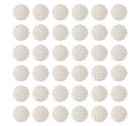 Cheriswelry - Lot de 200 perles en acrylique imitation perle, perles en forme de baie, perles combinées rondes de 10 mm, perles beiges pour la fabrication de bijoux