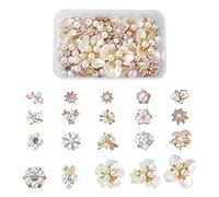 Cheriswelry Lot de 40 cabochons en cristal et strass pour la confection de bijoux, vêtements, décoration de mariage