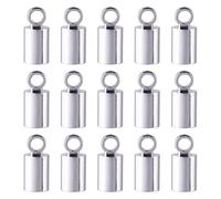 Cheriswelry Lot de 50 fermoirs en métal argenté avec boucle pour fabrication de bijoux Kumihimo