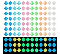Cheriswelry Lot de 500 perles bicônes phosphorescentes UV de 8 mm en acrylique pour bracelets, colliers, porte-clés, loisirs créatifs, fabrication de bijoux