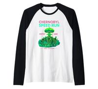 Chernobyl Speed Run 1986 Retro Funny Manche Raglan