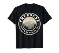 Cherokee Badge Souvenir de Voyage en Caroline du Nord T-Shirt