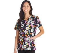 Cherokee Print's CK651 Blouse médicale à col en V pour femme, Jardin coccinelle, Taille XS