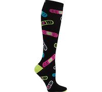 Cherokee PRINTSUPPORT Chaussettes de compression pour femme 10-15 mmHg - Imprimé amusant - Soutien léger - Toucher doux, Aides à bande, régulier