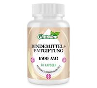 Cheroline Binder Detox Capsules 1500 mg, avec Charbon Actif, pour Toxines, Supplément de Désintoxication Foie-intestin 12 en 1 pour la Digestion, 90 Capsules (90 Unité (Lot de 1))