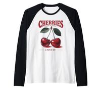 Cherries A Pop of Joy Style Vintage de la Ferme au marché Manche Raglan