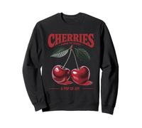Cherries A Pop of Joy Style Vintage de la Ferme au marché Sweatshirt