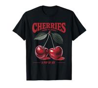 Cherries A Pop of Joy Style Vintage de la Ferme au marché T-Shirt