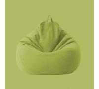 Cherrii Housse de Pouf, Housse de Pouf, Housse de canapé Pouf Paresseux, chaises sans Remplissage, siège de Chaise Longue en Tissu de Lin, Pouf, canapé-lit, Meubles de Salon Tatami(Green,80x90cm)