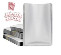 Cherrii Sacs sous Vide, 100 sachets Mylar thermoscellables for Le Stockage du Riz, des céréales, Haricots et Aliments d'urgence à Long Terme(12 * 18cm)