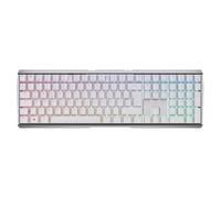 CHERRY 3.0S - Clavier - backlit - sans fil - 2.4 GHz, Bluetooth 5.2 - QWERTZ - Allemand - commutateur : CHERRY MX Brown - blanc