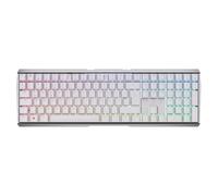 CHERRY 3.0S - Clavier - backlit - sans fil - 2.4 GHz, Bluetooth 5.2 - QWERTZ - Allemand - commutateur : CHERRY MX Brown - blanc