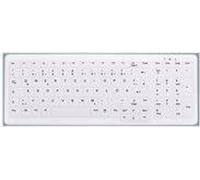 Active Key MedicalKey AK-C7000 - Protège-clavier - membrane échangeable, modèle allemand - blanc - pour CompactKey AK-440; IndustrialKey AK-4100,