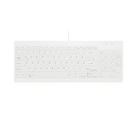 Active Key Clavier hygiénique AK-C7012F-U1-W/GE USB Allemand QWERTZ Windows Blanc pour Wisch