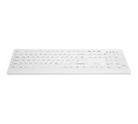 Active Key Clavier Cherry AK-C8100F-FUS-W/GE Sans fil USB QWERTZ Blanc