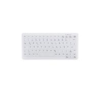 CHERRY AK-C4110 Clavier Médical RF Sans Fil AZERTY Français Blanc - Portée 10m - 2.4GHz - Piles AAA - 291x139x25mm - Certification CE, RoHS, FCC, EN-60601-1-2