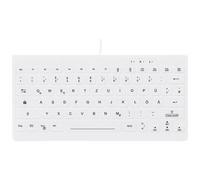 AK-C4112 - Clavier - médical - compact - rétroéclairé - USB - QWERTZ - Allemand - blanc